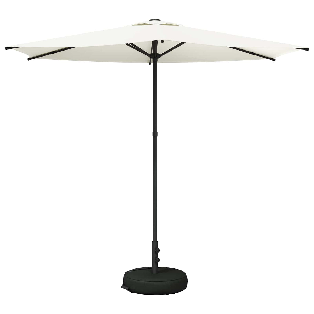 Haveparasol med base 270 x 270 cm Polyester Rektangulær