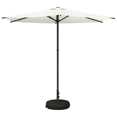 Haveparasol med base 270 x 270 cm Polyester Rektangulær