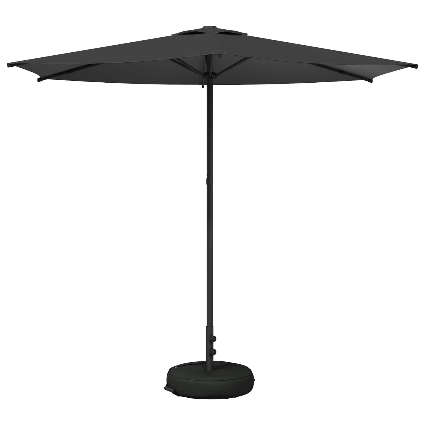 Haveparasol med base 270 x 270 cm Polyester Rektangulær