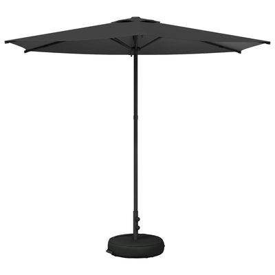 Haveparasol med base 270 x 270 cm Polyester Rektangulær