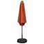 Haveparasol med base 270 x 270 cm Polyester Rektangulær