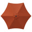 Haveparasol med base 270 x 270 cm Polyester Rektangulær