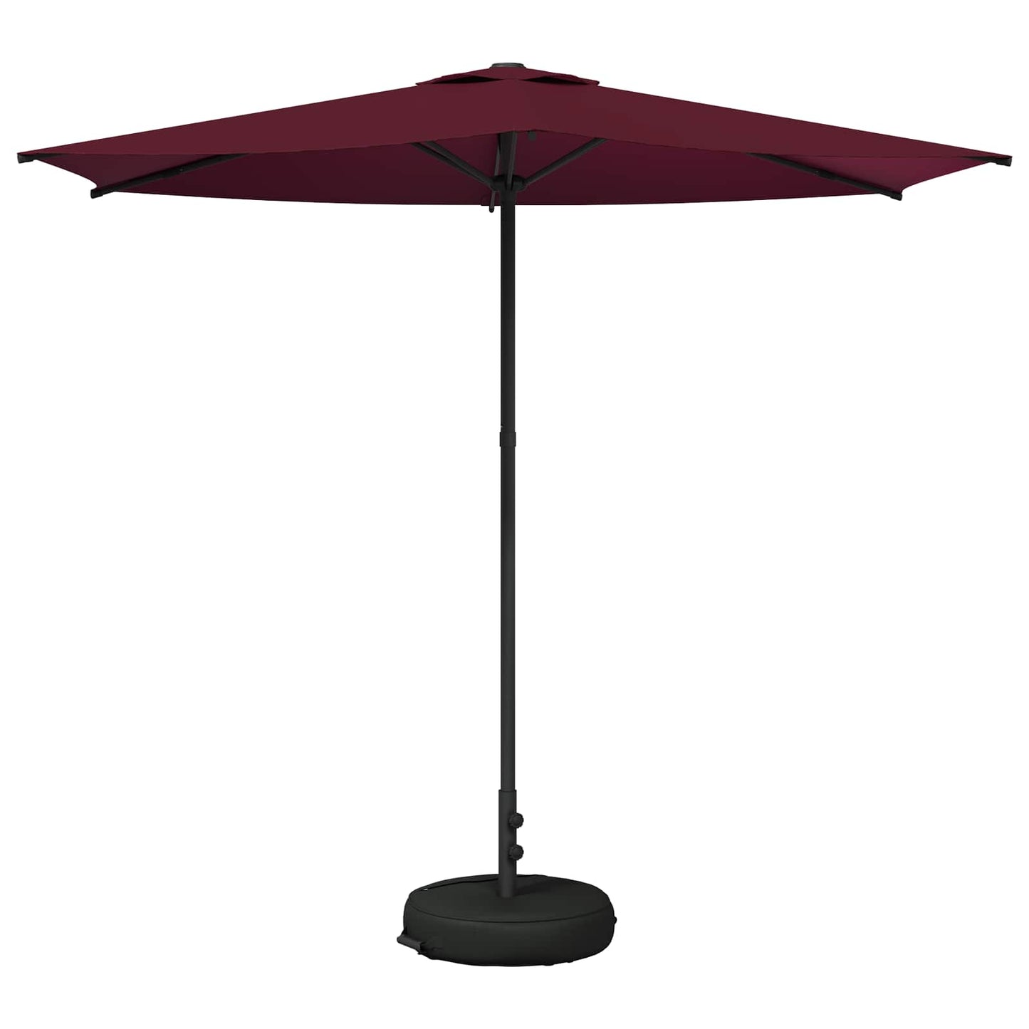 Haveparasol med base 270 x 270 cm Polyester Rektangulær