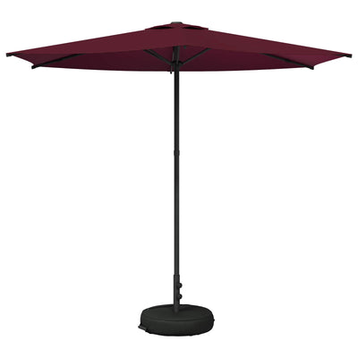 Haveparasol med base 270 x 270 cm Polyester Rektangulær