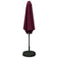 Haveparasol med base 270 x 270 cm Polyester Rektangulær