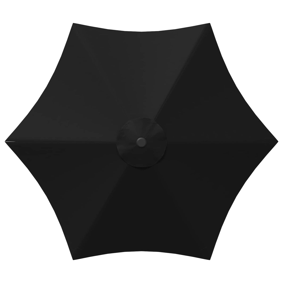 Haveparasol med base 270 x 270 cm Polyester Rektangulær Sort