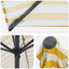 Haveparasol med base 270 x 270 cm Polyester Rektangulær