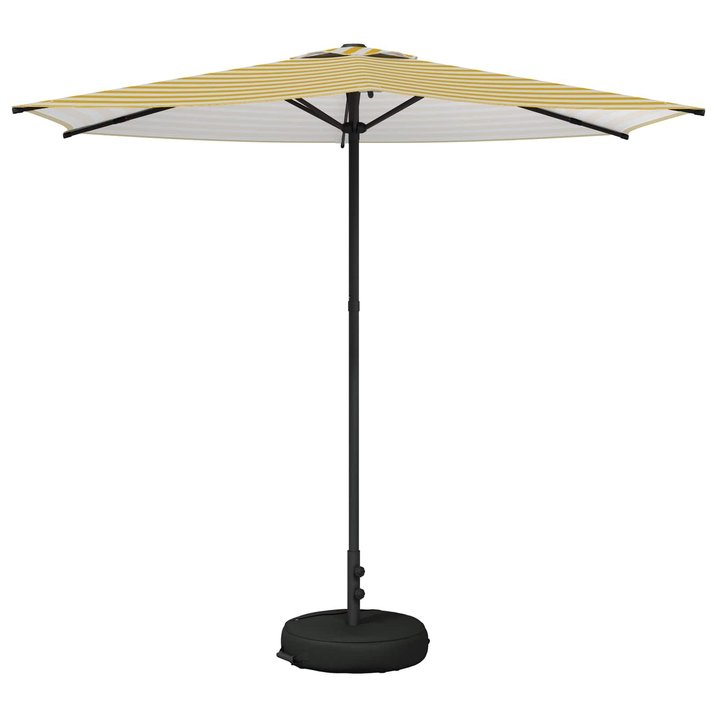 Haveparasol med base 270 x 270 cm Polyester Rektangulær