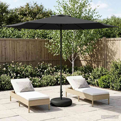 Haveparasol med base 300 x 300 cm Polyester Rektangulær