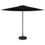 Haveparasol med base 300 x 300 cm Polyester Rektangulær Sort