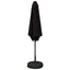 Haveparasol med base 300 x 300 cm Polyester Rektangulær Sort