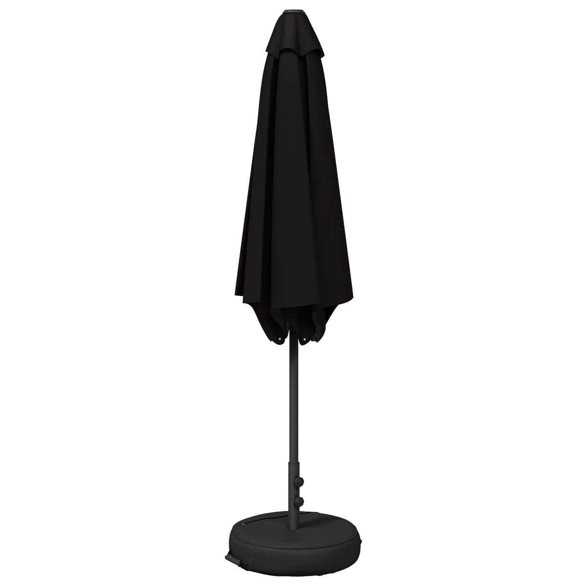 Haveparasol med base 300 x 300 cm Polyester Rektangulær Sort