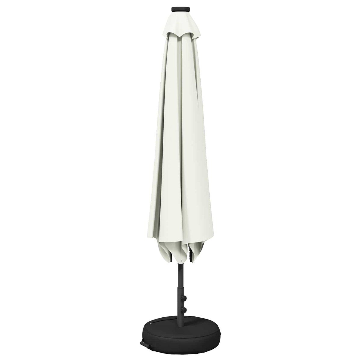 Haveparasol med LED lys og fod 200 x 300 cm Polyester