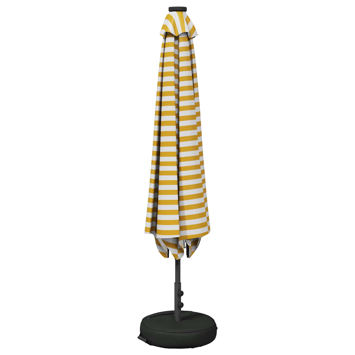 Haveparasol med LED lys og fod 200 x 300 cm Polyester