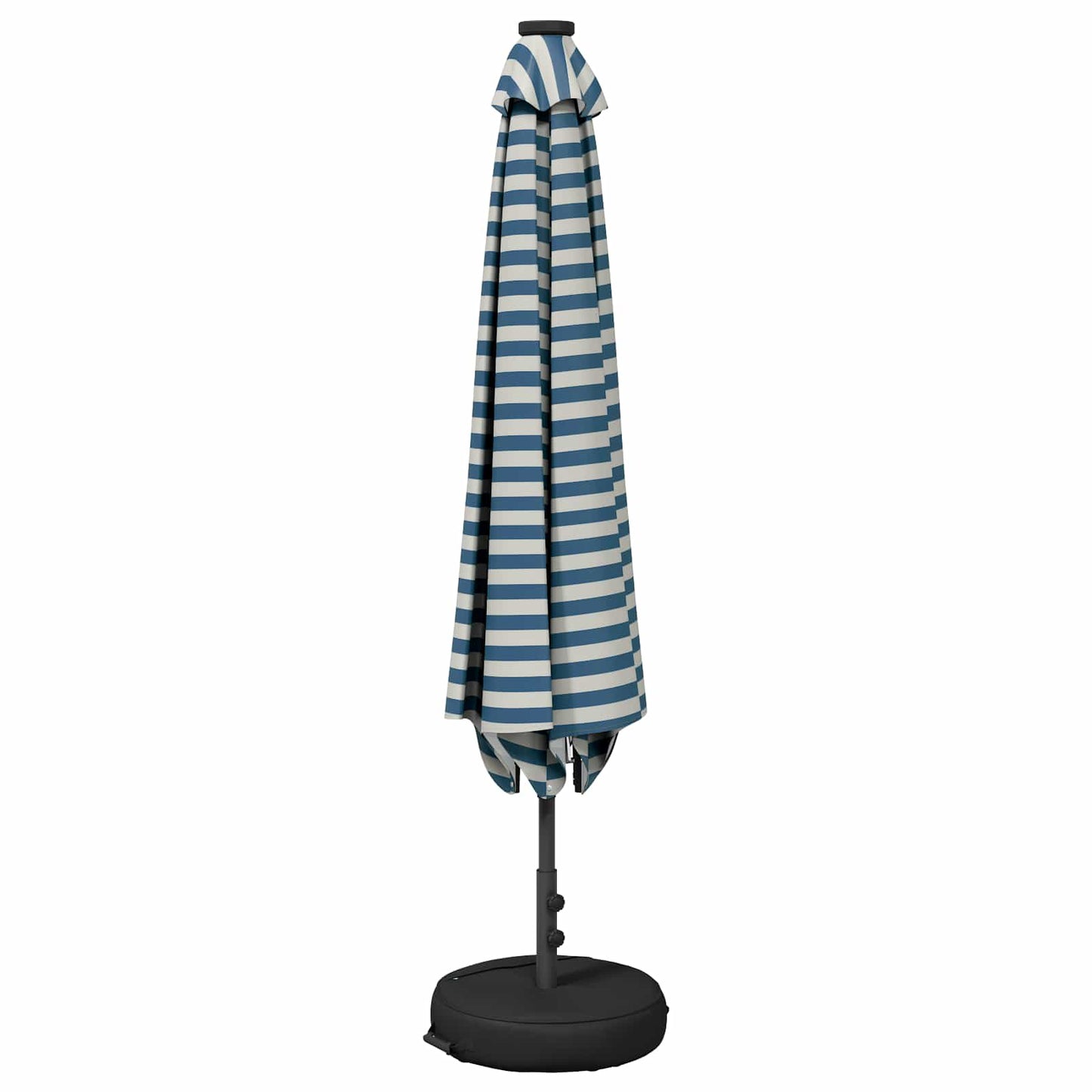 Haveparasol med LED lys og fod 200 x 300 cm Polyester
