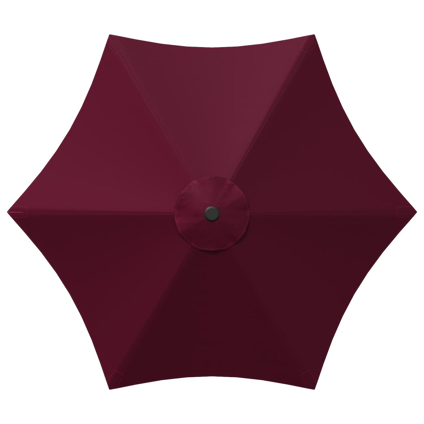 Haveparasol med LED lys og fod 230 x 230 cm Polyester
