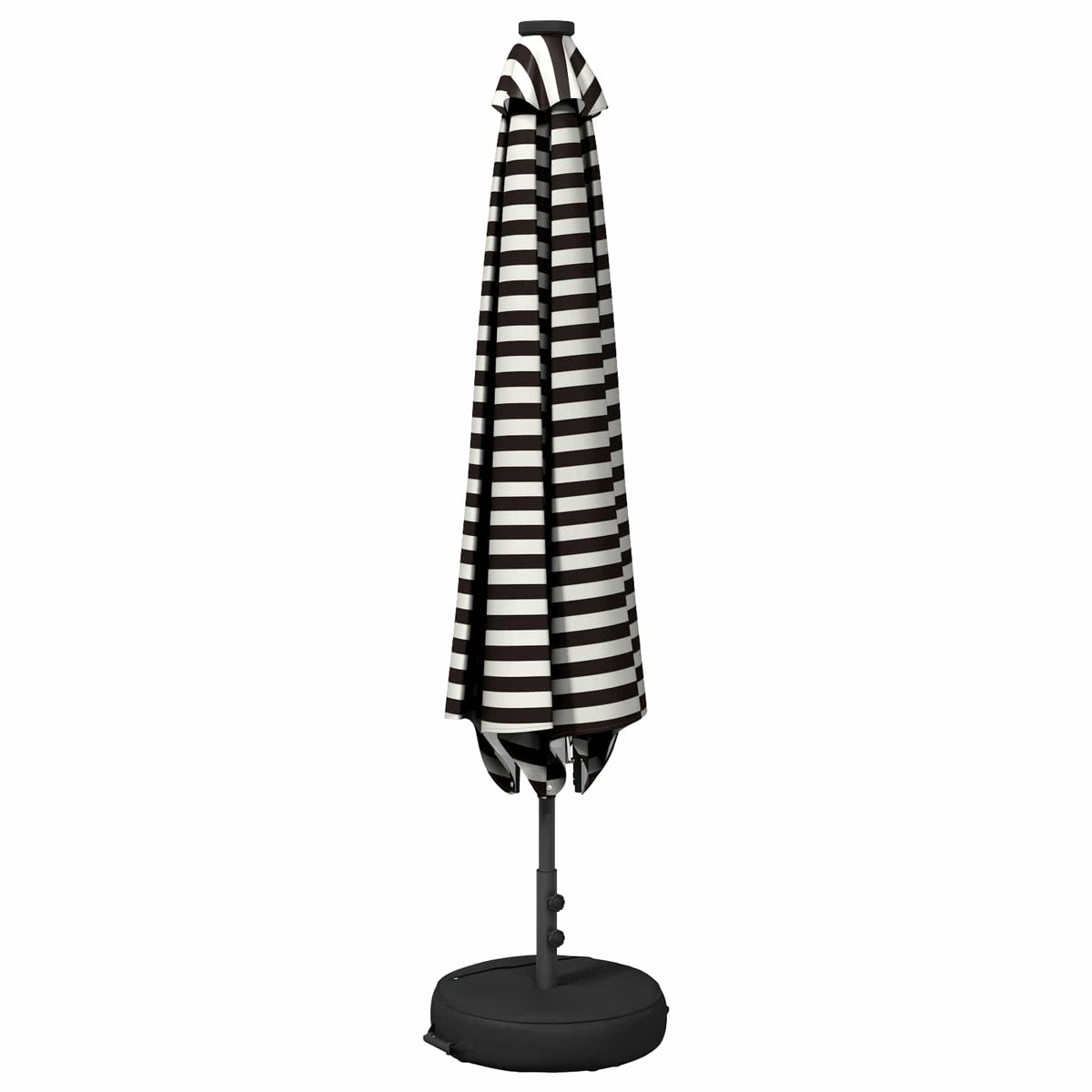 Haveparasol med LED lys og fod 230 x 230 cm Polyester