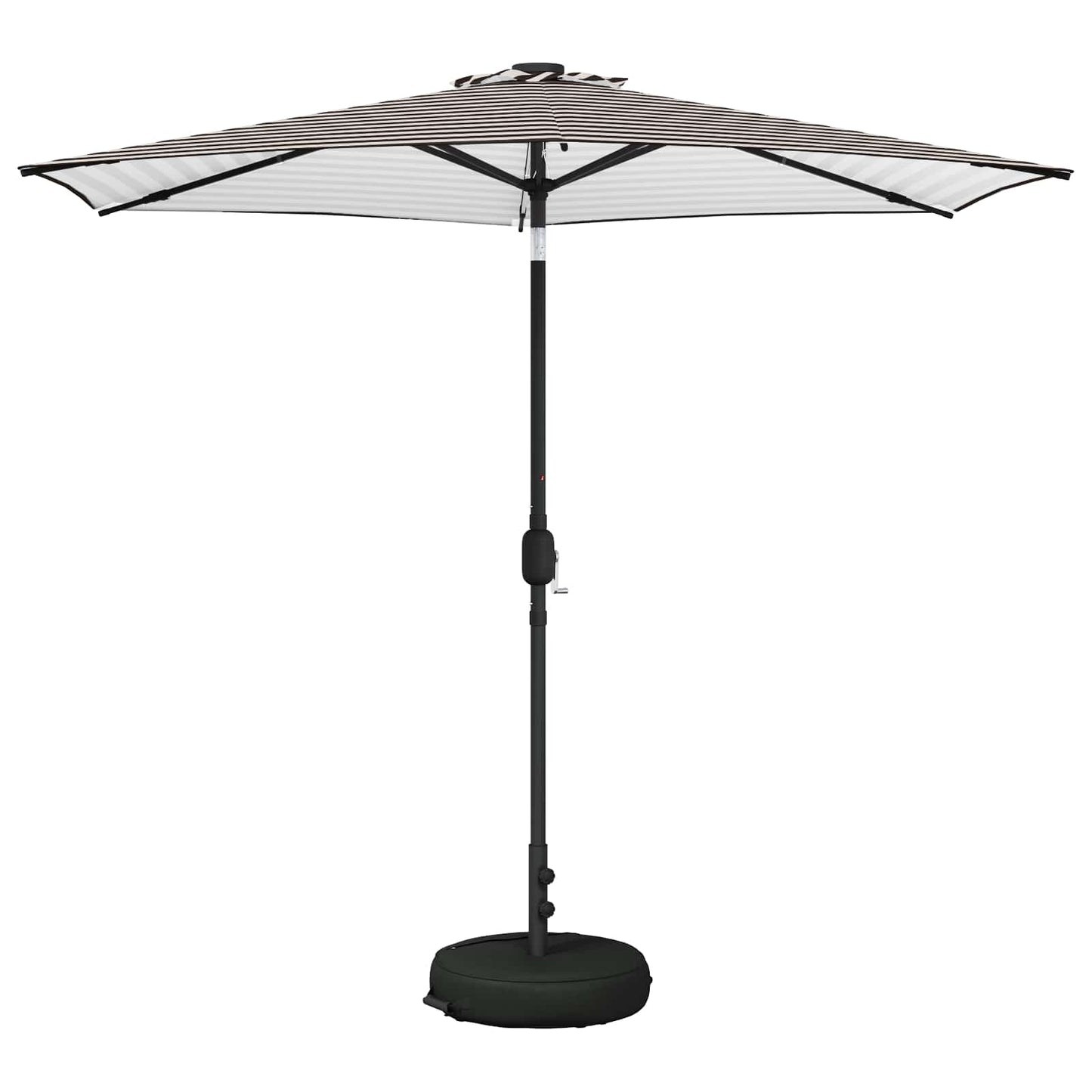 Haveparasol med LED lys og fod 270 x 270 cm Polyester