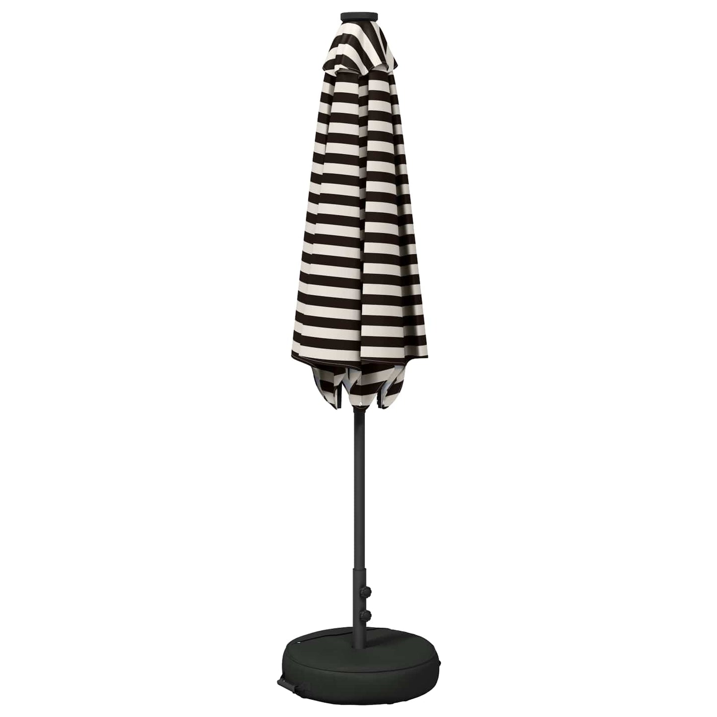 Haveparasol med LED lys og fod 270 x 270 cm Polyester