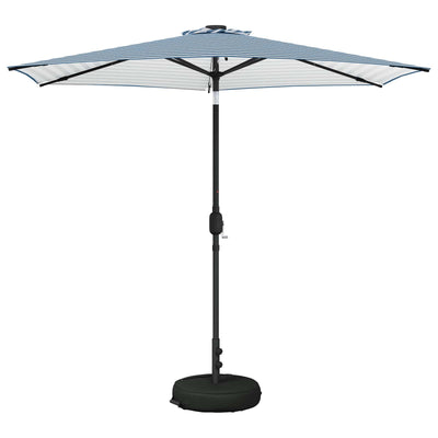 Haveparasol med LED lys og fod 270 x 270 cm Polyester