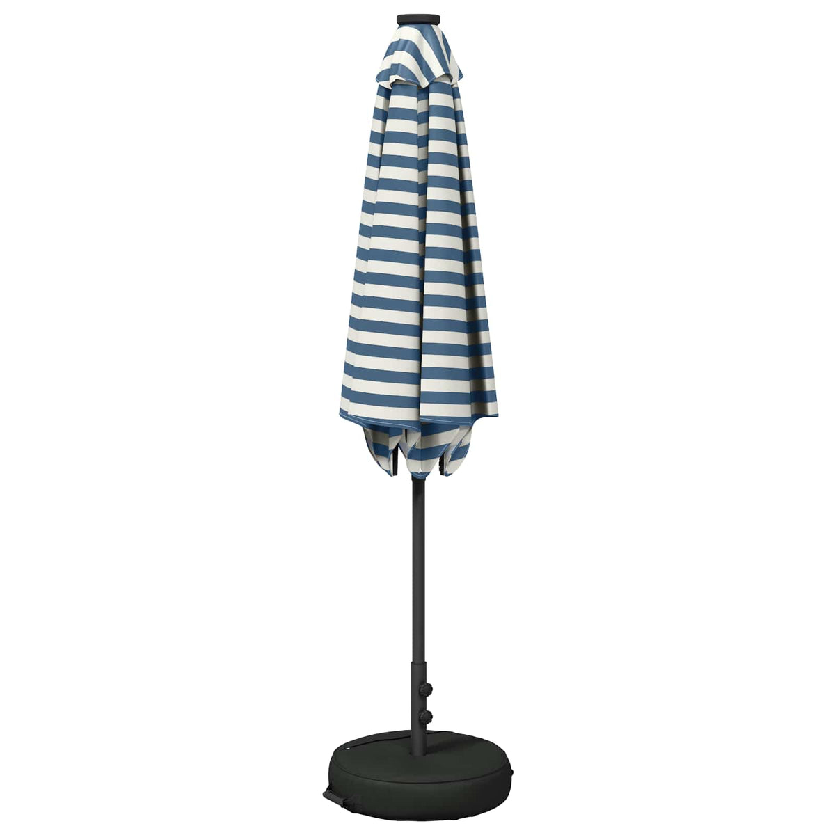 Haveparasol med LED lys og fod 270 x 270 cm Polyester