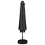 Haveparasol med LED lys og fod 300 x 300 cm Polyester Antracit