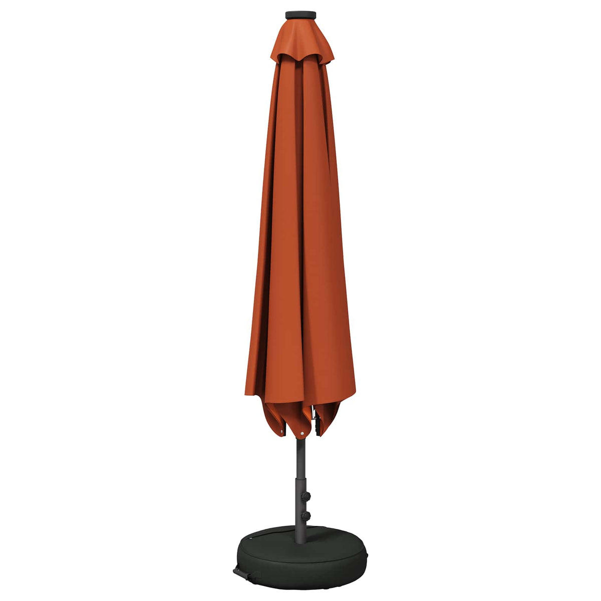 Haveparasol med LED lys og fod 300 x 300 cm Polyester
