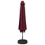 Haveparasol med LED lys og fod 300 x 300 cm Polyester