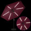 Haveparasol med LED lys og fod 300 x 300 cm Polyester