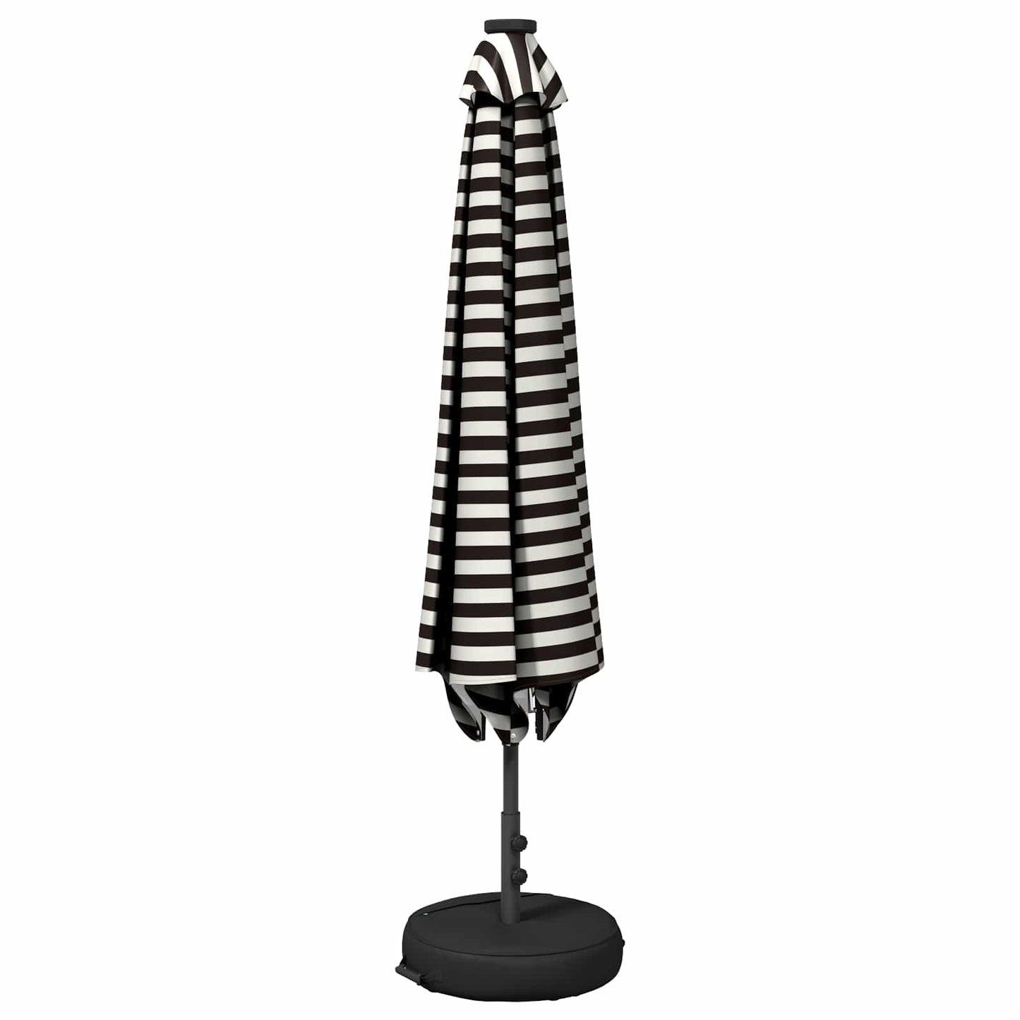 Haveparasol med LED lys og fod 300 x 300 cm Polyester