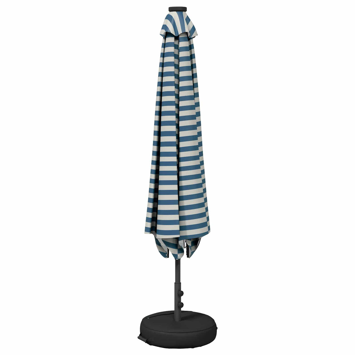 Haveparasol med LED lys og fod 300 x 300 cm Polyester
