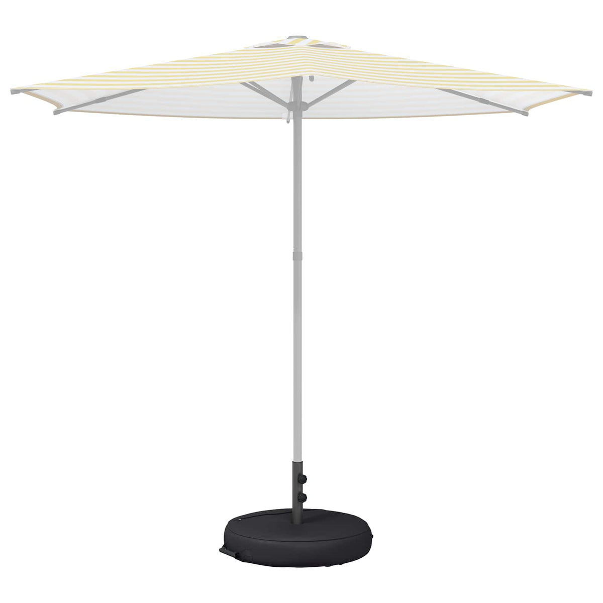 Patio parasolfod 53 x 53 x 40 cm Stål Sort
