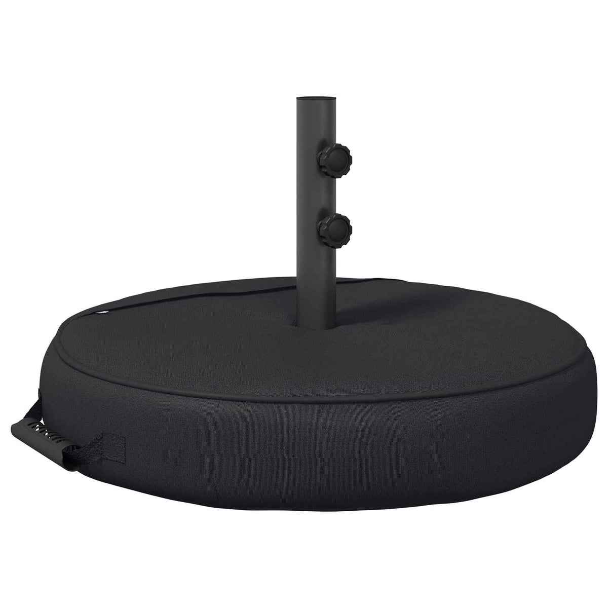 Patio parasolfod 60 x 60 cm Stål Sort