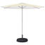 Patio parasolfod 60 x 60 cm Stål Sort
