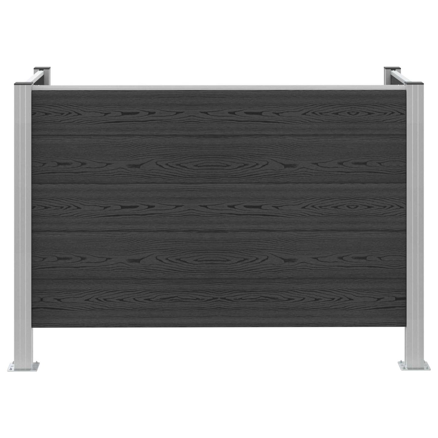 Affaldsbeholderhegn Grå 161 x 85 x 115 cm Aluminium og WPC