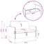 Sofa med opbevaring Vinrød 122 x 78 x 87 cm Polyester
