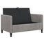 Sofa med opbevaring Lysegrå 122 x 78 x 87 cm Polyester