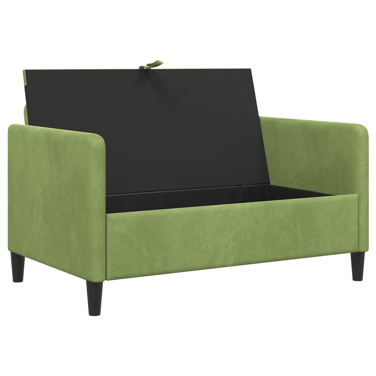 Sofa med opbevaring Lys grøn 122 x 78 x 87 cm Polyester