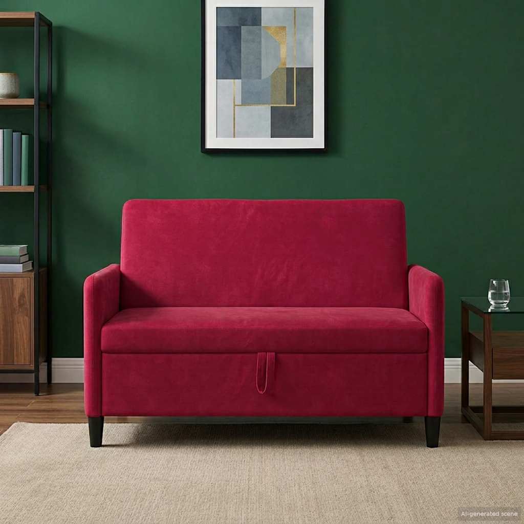 Sofa med opbevaring Vinrød 122 x 78 x 87 cm Polyester