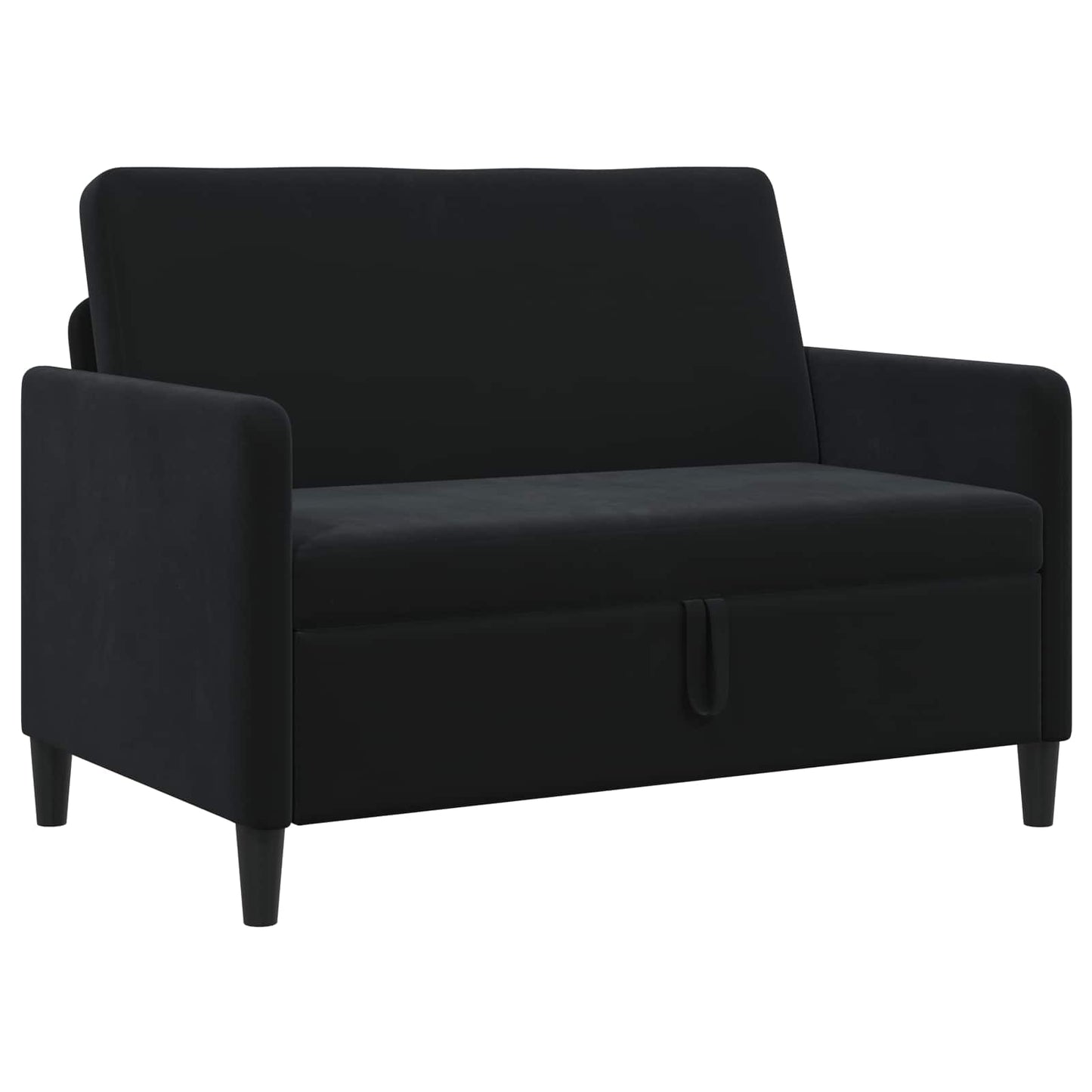 Sofa med opbevaring Sort 122 x 78 x 87 cm Polyester