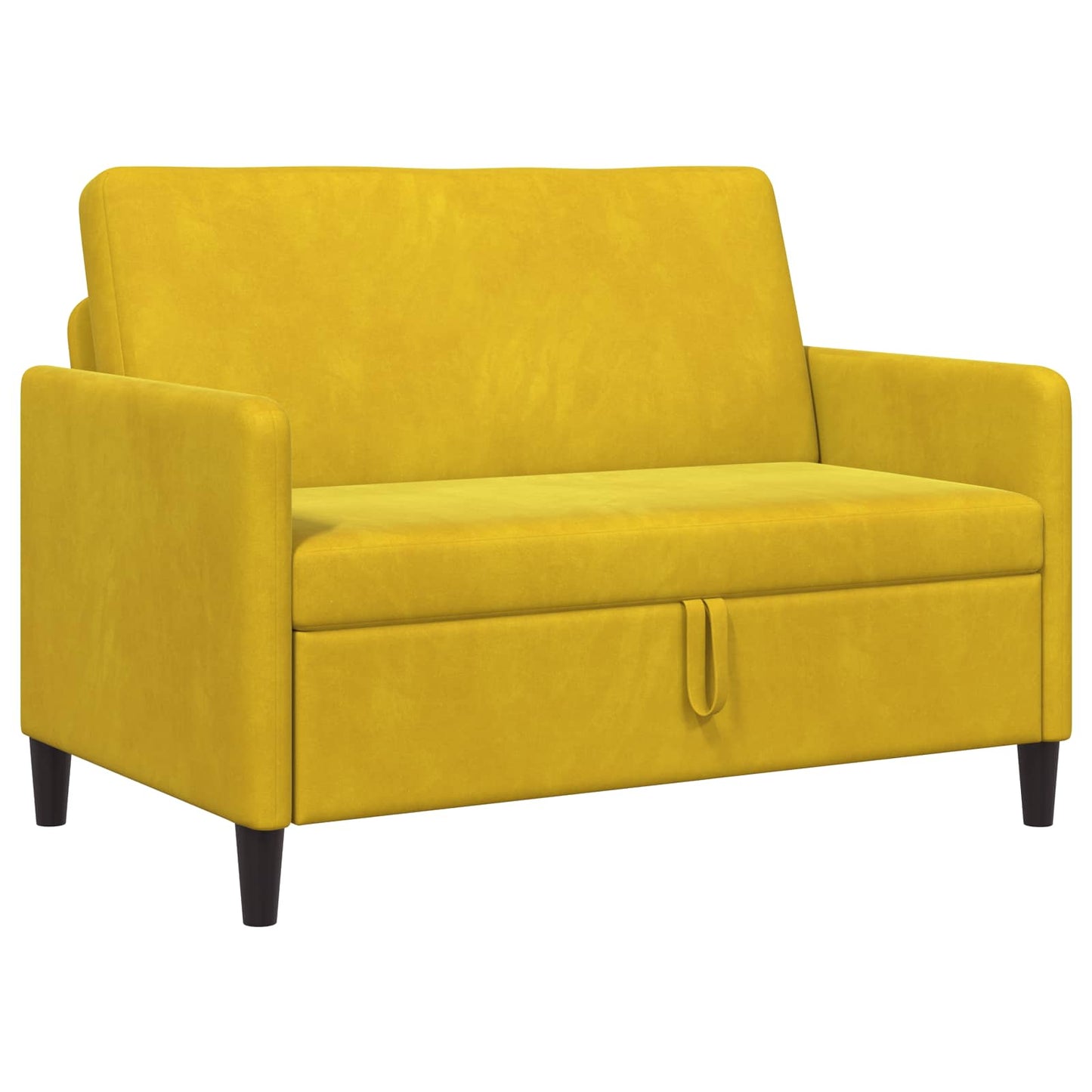 Sofa med opbevaring Gul 122 x 78 x 87 cm Polyester