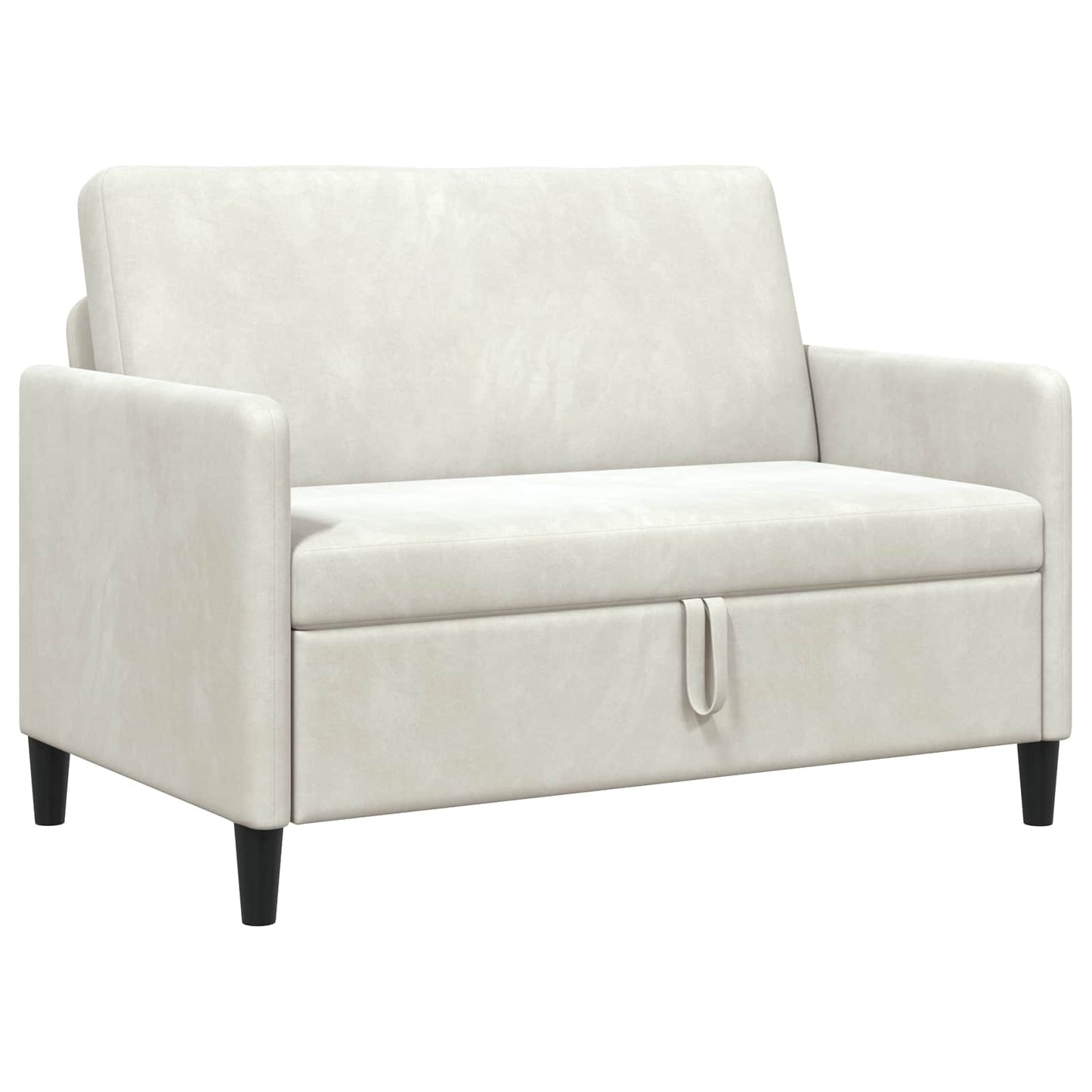 Sofa med opbevaring Cremefarvet 122 x 78 x 87 cm Polyester