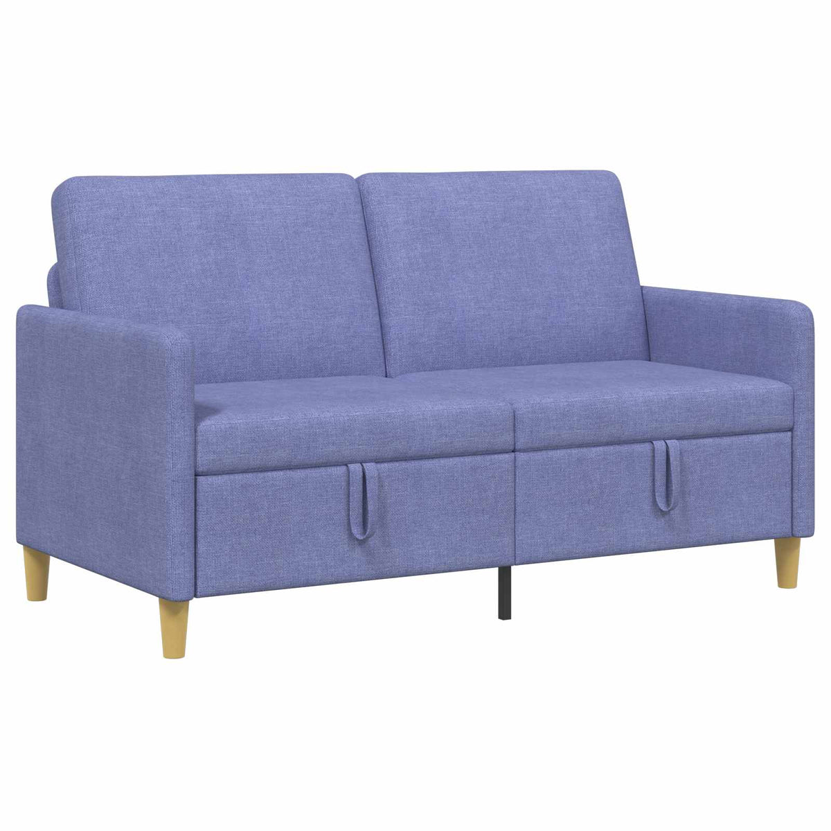 Sofa med opbevaring Jeans blå 152 x 78 x 87 cm Polyester