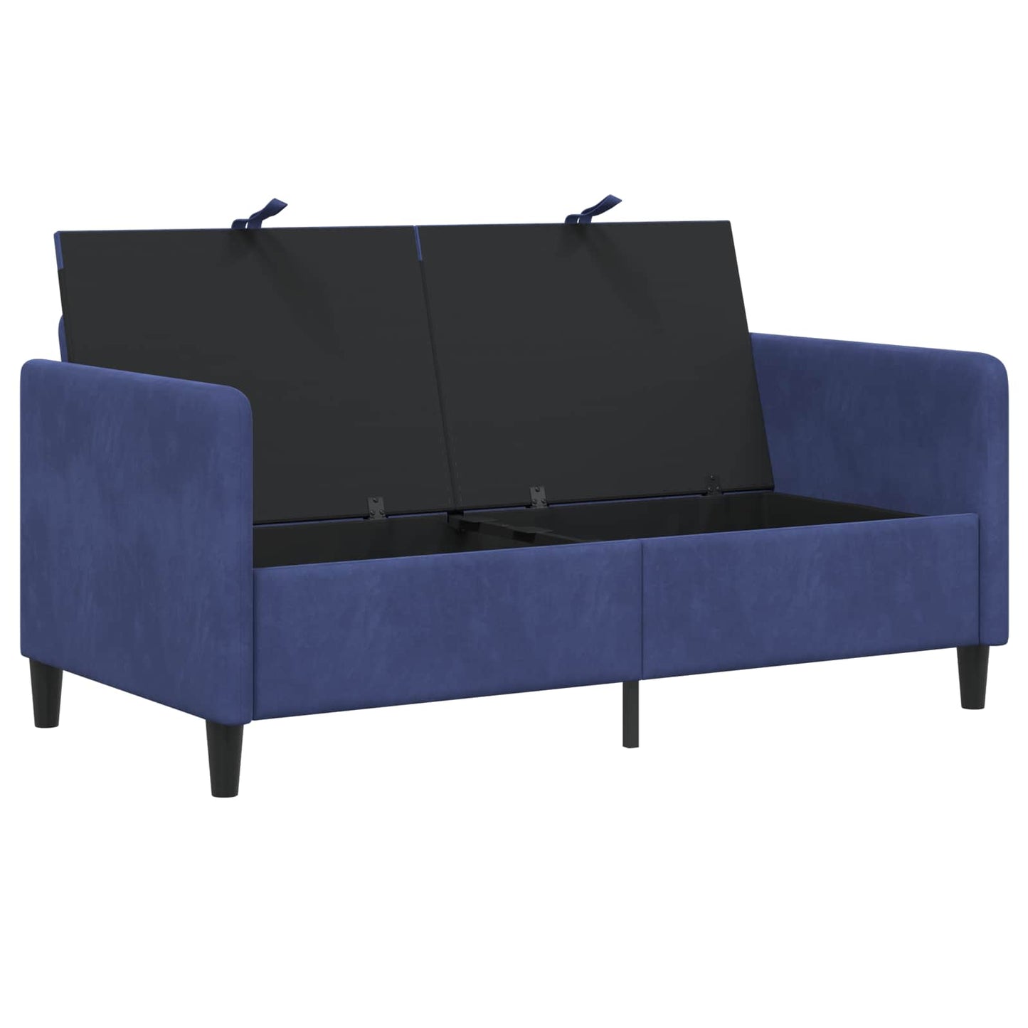 Sofa med opbevaring Politi blå 152 x 78 x 87 cm Polyester