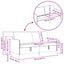 Sofa med opbevaring Mørkegrøn 172 x 78 x 87 cm Polyester