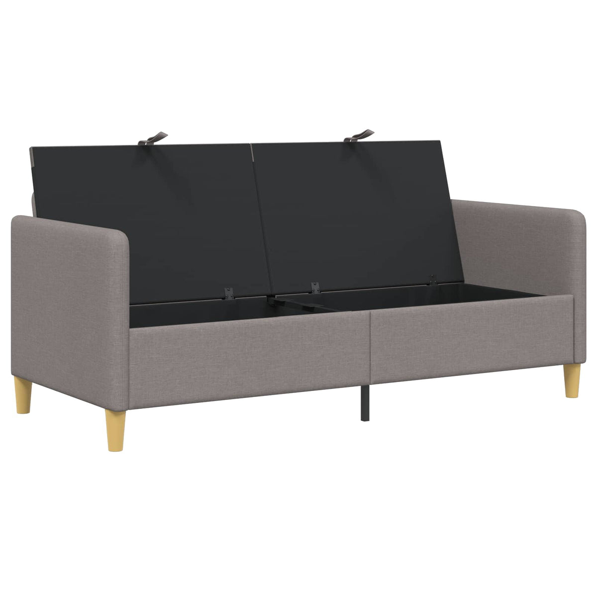 Sofa med opbevaring Gråbrun 172 x 78 x 87 cm Polyester