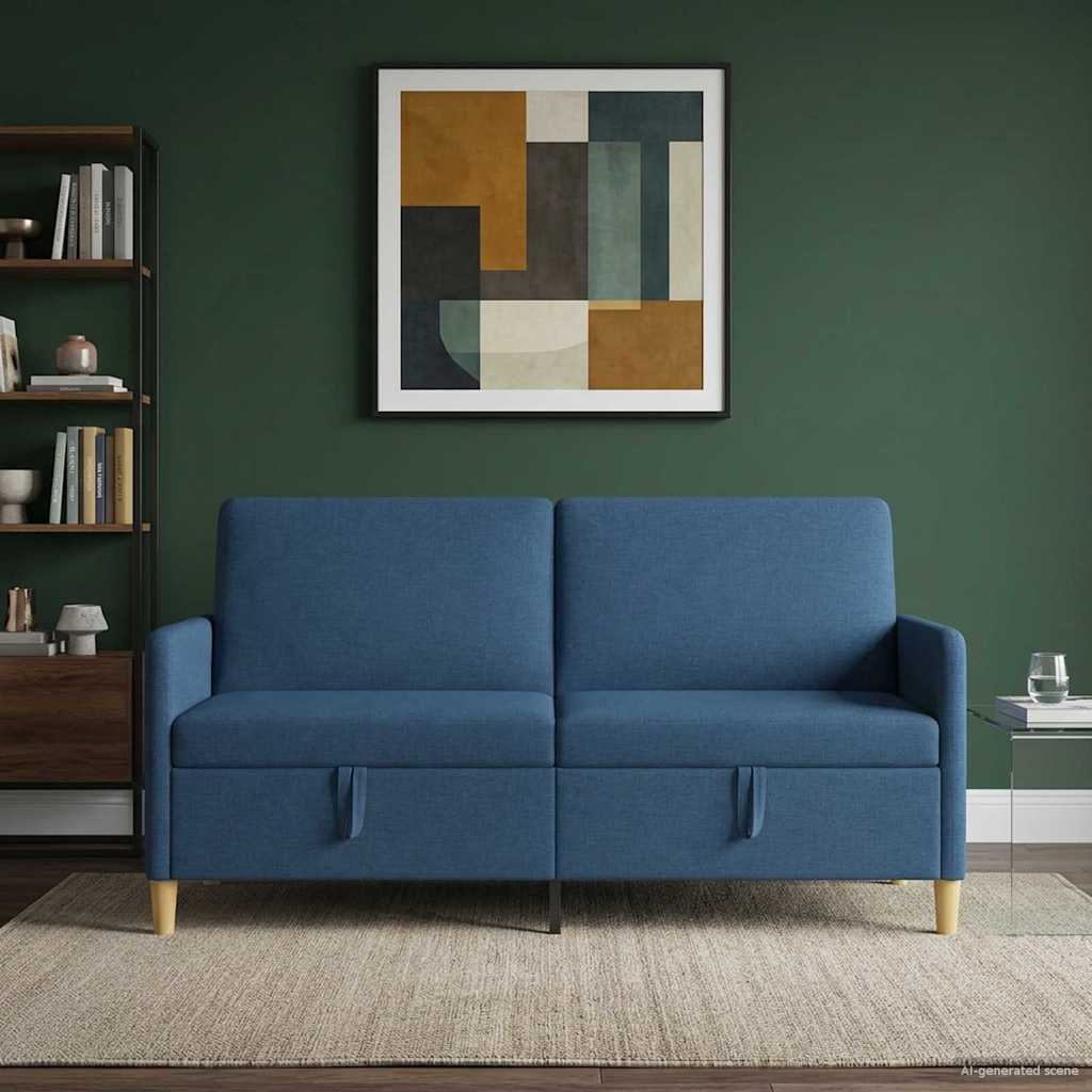 Sofa med opbevaring Blå 172 x 78 x 87 cm Polyester