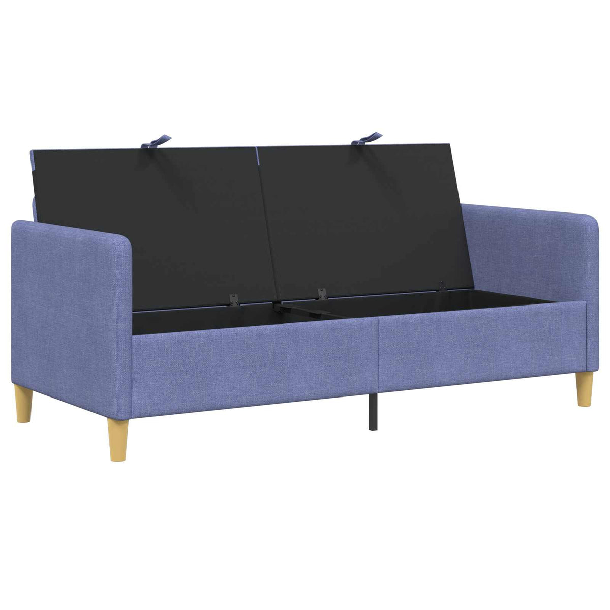 Sofa med opbevaring Jeans blå 172 x 78 x 87 cm Polyester