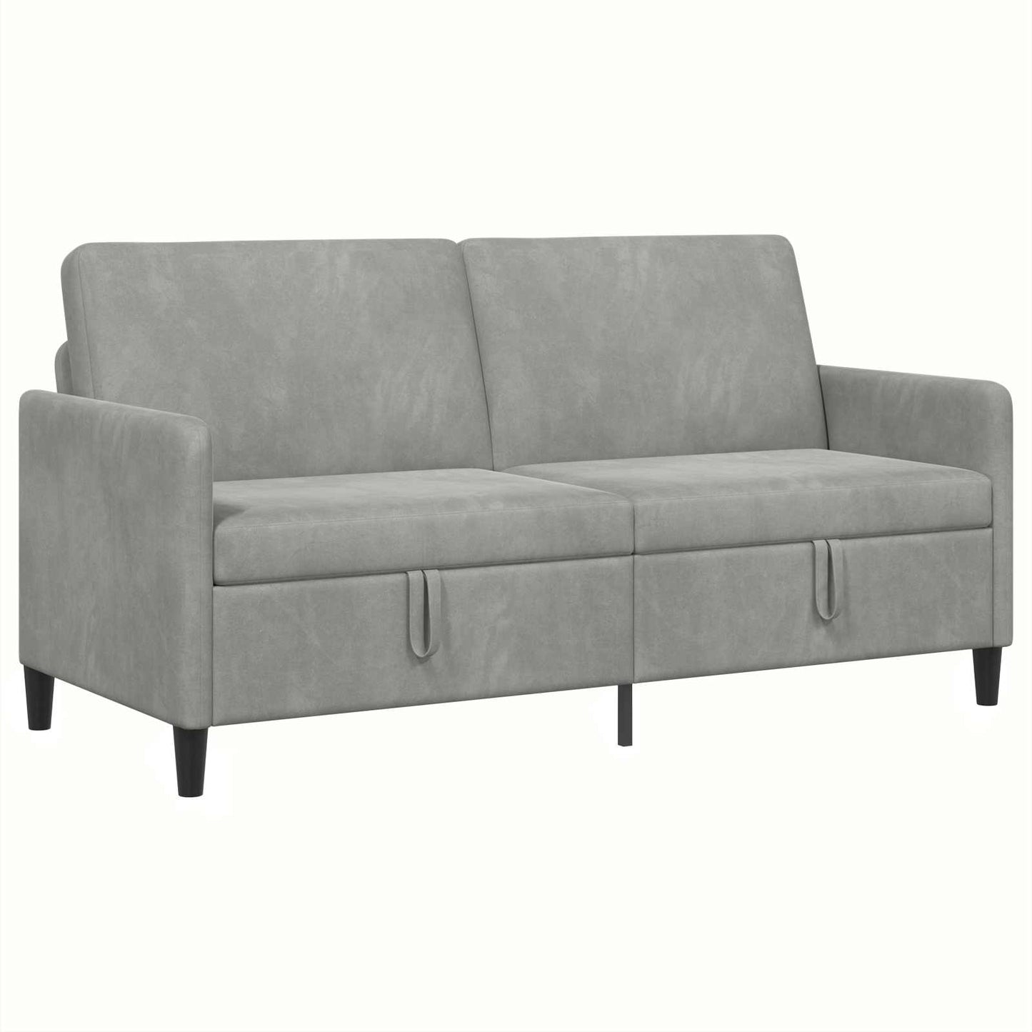 Sofa med opbevaring Lysegrå 172 x 78 x 87 cm Polyester