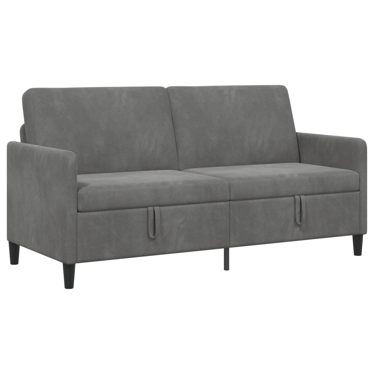 Sofa med opbevaring Mørkegrå 172 x 78 x 87 cm Polyester